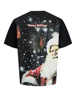 Jack & Jones Christmas Back Graphic T-Shirt - Black