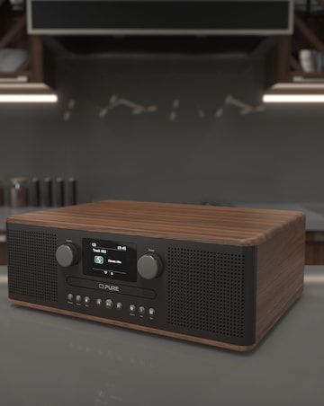 Pure Classic C D6 CD Player & Digital Radio Black/Walnut