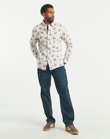 Joe Browns Christmas Reindeer Shirt Long