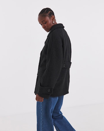Black Teddy Peacoat