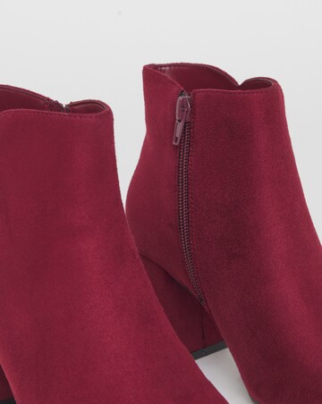 Salsa Pointed Block Heel Ankle Boots - Wide Fit (E)