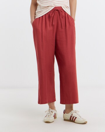 Linen Mix Wide Leg Culotte