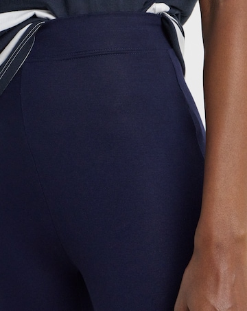 Navy Jersey High Waisted Leggings