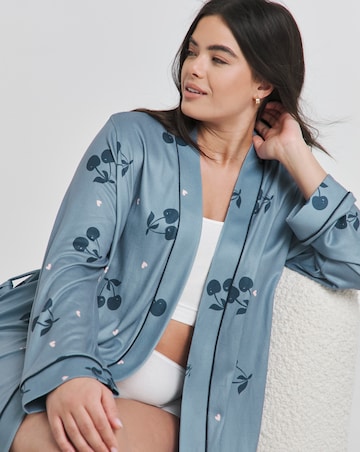 Pretty Secrets Cherry Print Supersoft Dressing Gown