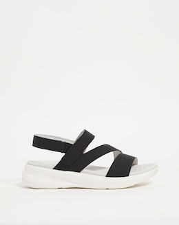 Cushion Walk Touch &amp; Close Strappy Sandal EEE Fit