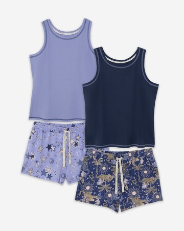 Pretty Secrets 2 Pack Ribbed Shortie Sets