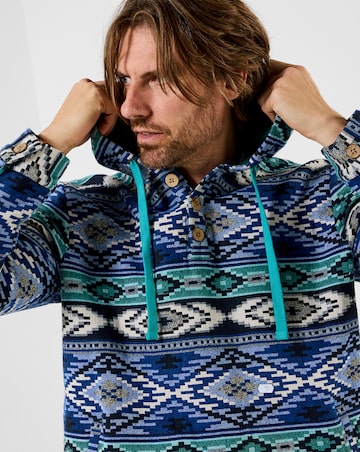 Joe Browns Hit The Waves Jacquard Hood - Blue Multi