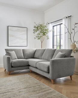 Beckett Chenille Left Hand Corner Sofa