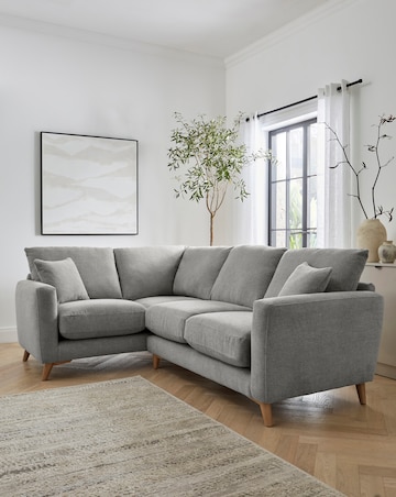 Beckett Chenille Left Hand Corner Sofa