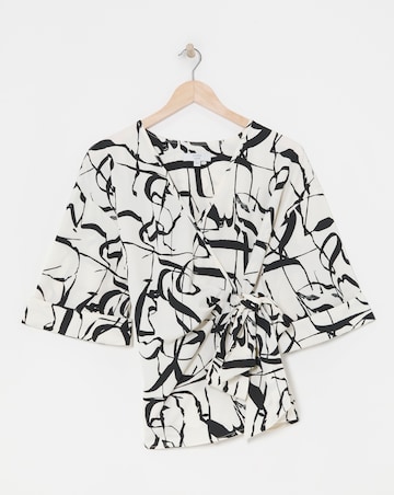 Joanna Hope Wrap Blouse