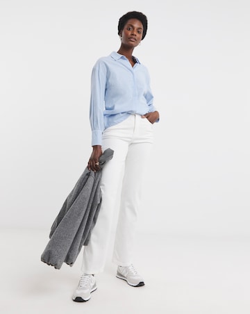 Magisculpt White Straight Leg Jeans