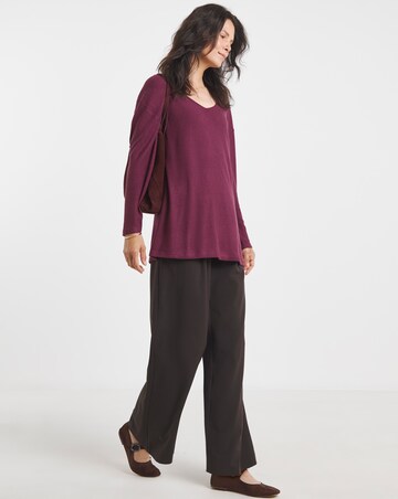 Soft Touch V-Neck Longline Top