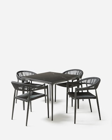 Sicily Sintered Stone 4 Seater Dining Set