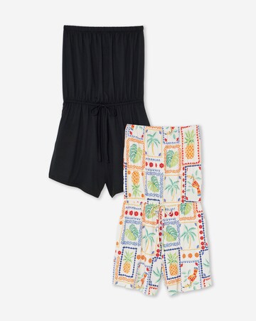 2 Pack Bandeau Playsuits