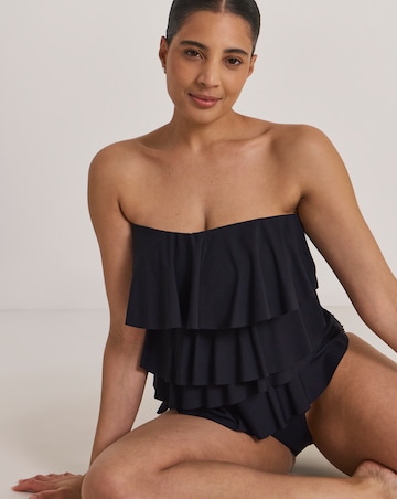 MAGISCULPT Firm Control Bandeau Ruffle Swimsuit