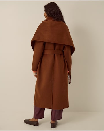 Monsoon Petra Wool Blend Scarf Coat