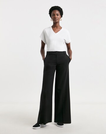 Tailored Wide Leg Trousers with stretch