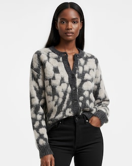Religion Blush Animal Button Up Cardigan