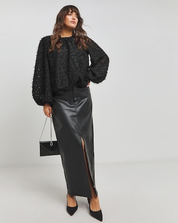 Textured Fluffy Blouse
