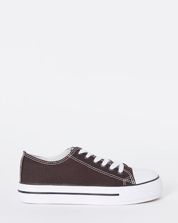 Angel Low Cut Canvas Trainers - Extra Wide Fit (EEE)