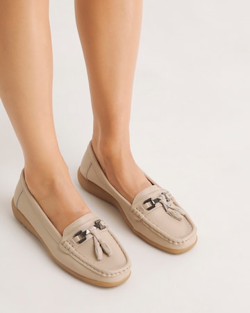 Samara Leather Loafers - Wide Fit (E)