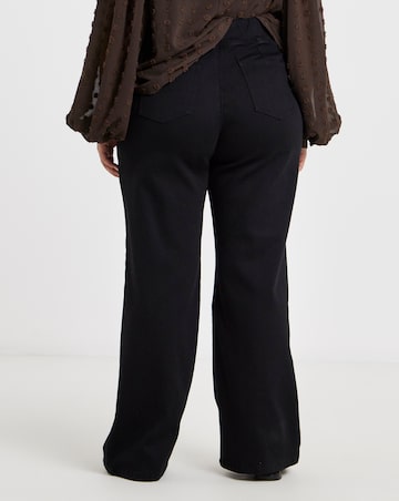 Black Cosy Weekender Wide Leg Jegging