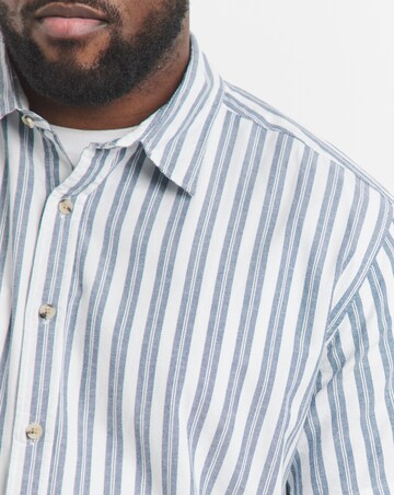 Jack & Jones Joshua Oxford Stripe Shirt - Ensign Blue