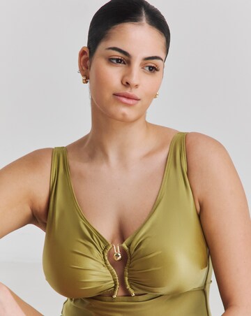 Trim Detail Tummy Control Swimsuit