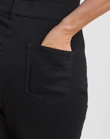 Simply Be Washed Black Authentic Denim Loose Mom Short