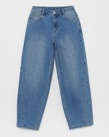 Simply Be Mid Wash Stretch Tapered Jeans