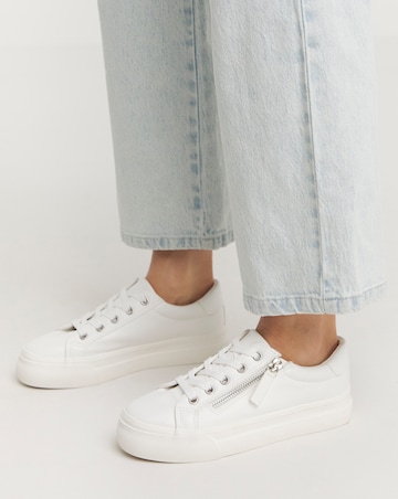 Kate Lace Up Zip Detail Chunky Trainers - Extra Wide Fit (EEE)