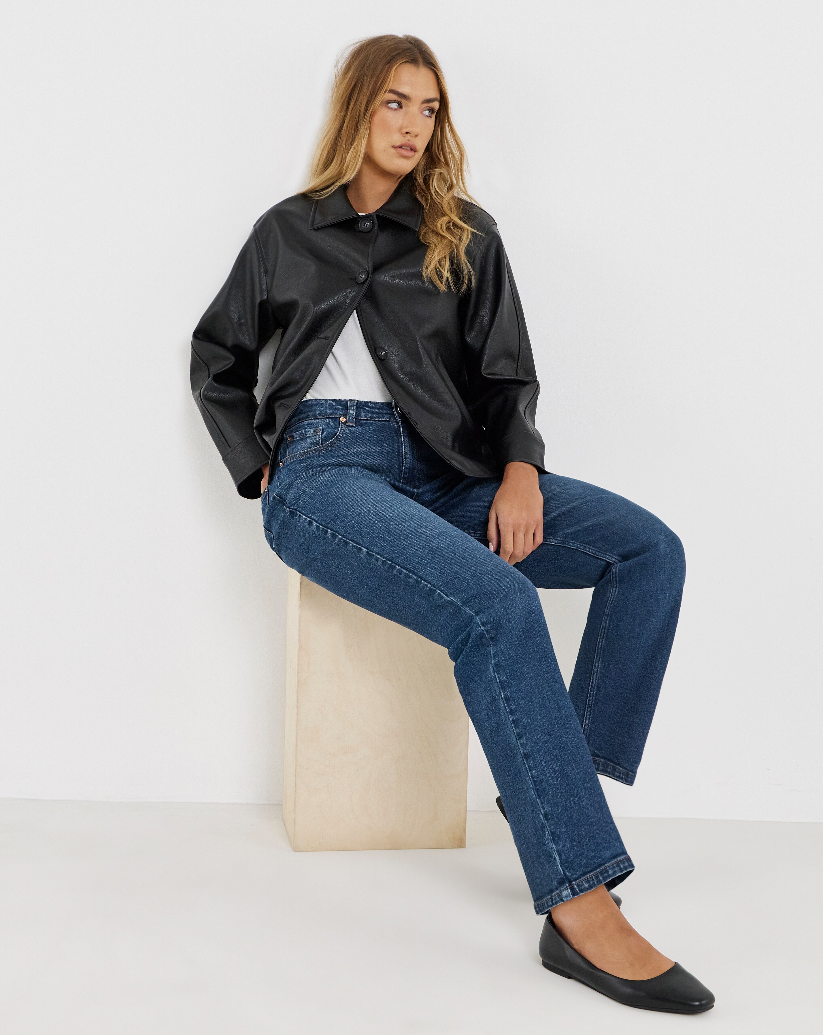 Simply Be 99 1 Indigo Comfort Relaxed Straight Leg Jeans