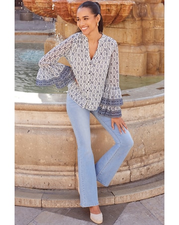 Sosandar Abstract Blouse