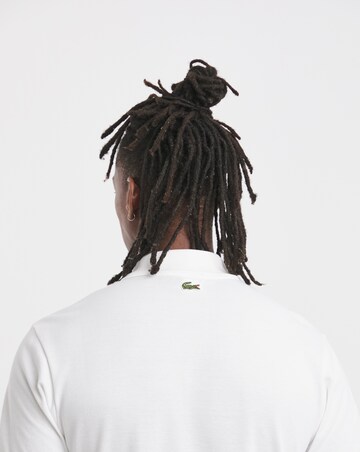 Lacoste Short Sleeve Croc Logo Polo - Off White