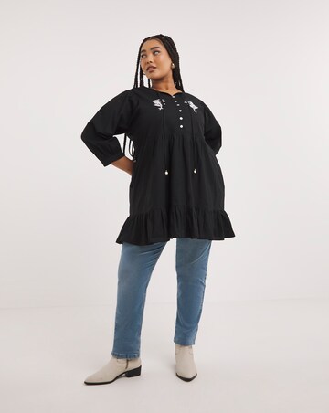 Joe Browns Black Erin Embrodiered Tunic