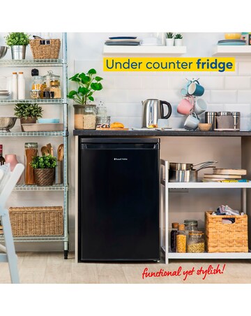 Russell Hobbs RH85UCLF552E1B 85cm Under Counter Fridge - Black - E Rated