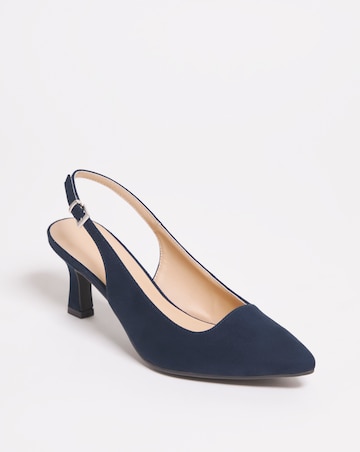 Marina Flexi Sole Kitten Heel Slingback - Extra Wide Fit (EEE)
