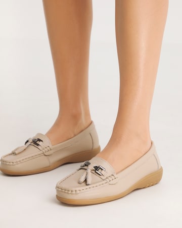 Samara Leather Loafers - Wide Fit (E)