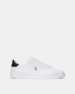 Polo Ralph Lauren Heritage Court Leather Trainers - White