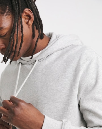 Overhead Hoodie Extra Long Length- Grey Marl