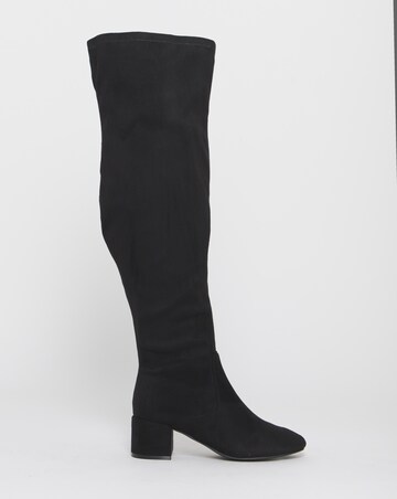 Amina Over The Knee Stretch Boots - Wide Fit (E) & Curvy/Super Curvy Calf