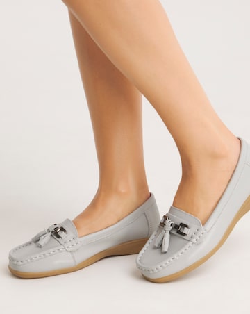 Samara Leather Tassel Detail Loafer Wide E Fit