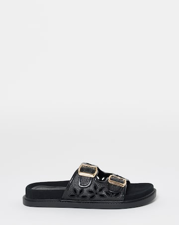 Augusta Cut Out Detail Footbed Sandals - Extra Wide Fit (EEE)