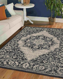 Gel Backed Medallion Rug