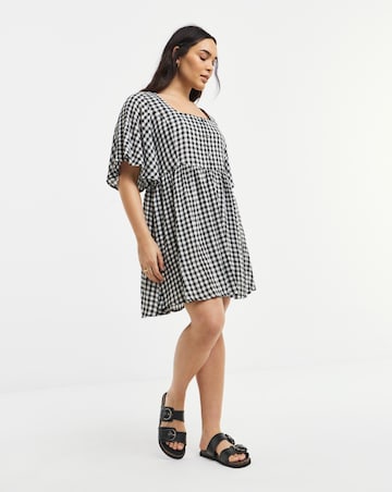 Gingham Historic Detail Skater Dress