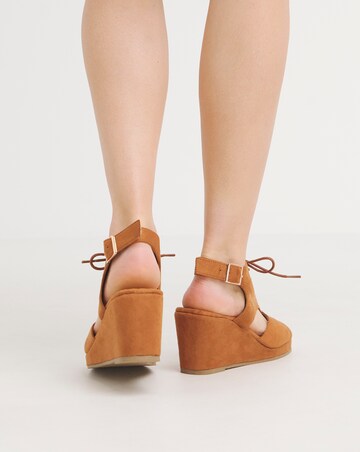 Ariana Shoe Boot Wedge Sandals - Extra Wide Fit (EEE)