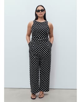 Mango Polka Dot Jumpsuit