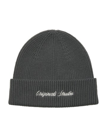 Jack & Jones Norrebro Embroidered Beanie - Grey