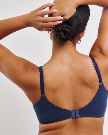 Pretty Secrets 2 Pack Non Wired Cotton Rich Bras B-G Navy/Blush