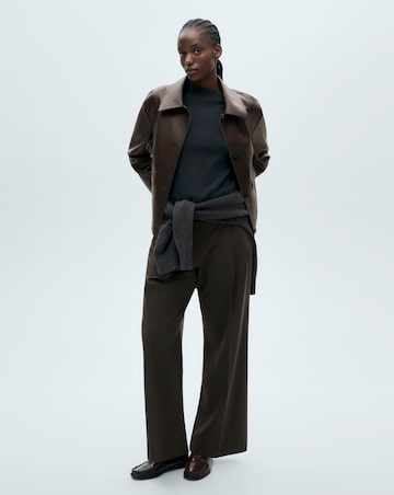 Mango Sabina Faux Leather Jacket